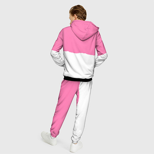 Мужской костюм Stray Kids pink and white / 3D-Черный – фото 4
