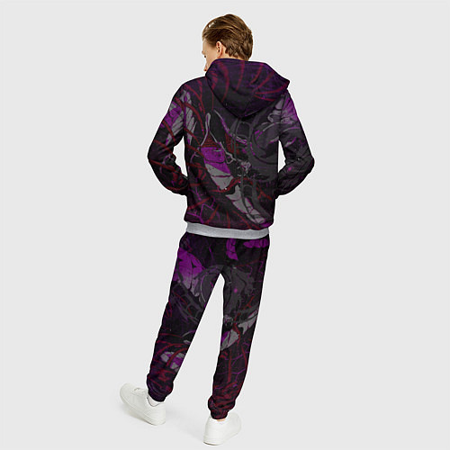 Мужской костюм Неоновый дракон purple dragon / 3D-Меланж – фото 4