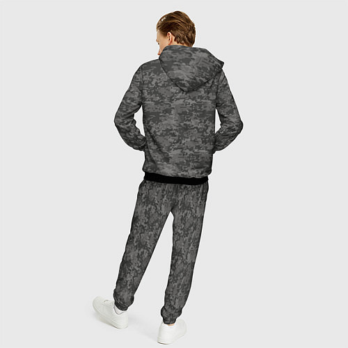 Мужской костюм Камуфляж AOR-2 серый пиксель / 3D-Черный – фото 4