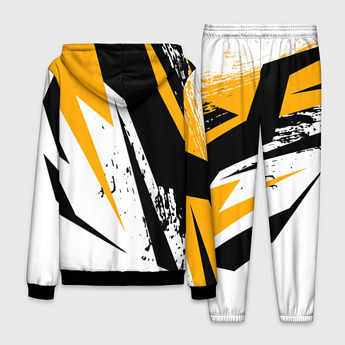 Мужской костюм Гоночная абстракция / 3D-Черный – фото 2