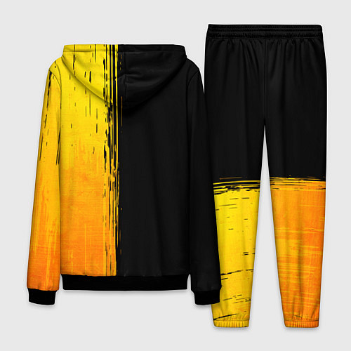 Мужской костюм Borussia - gold gradient: по-вертикали / 3D-Черный – фото 2