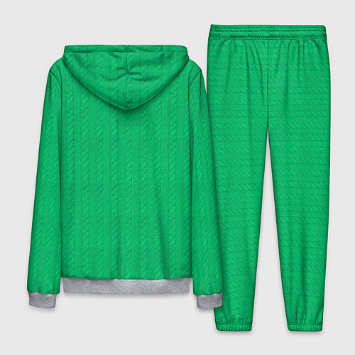Мужской костюм Зеленый вязаный свитер / 3D-Меланж – фото 2