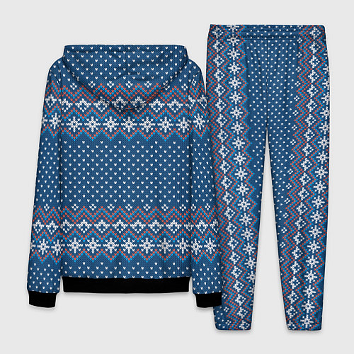 Мужской костюм Вязанный стиль - классика / 3D-Черный – фото 2