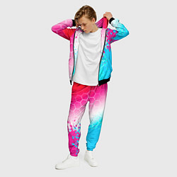 Костюм мужской Great Wall neon gradient style: по-вертикали, цвет: 3D-черный — фото 2