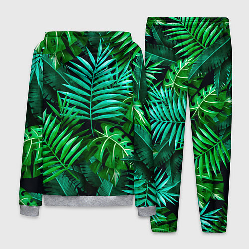 Мужской костюм Тропические растения - текстура / 3D-Меланж – фото 2