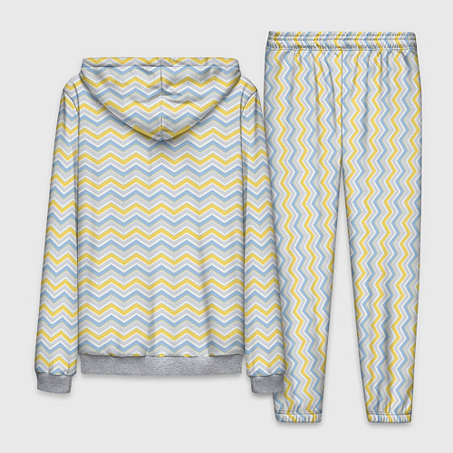 Мужской костюм Полосатый зигзаг узор / 3D-Меланж – фото 2