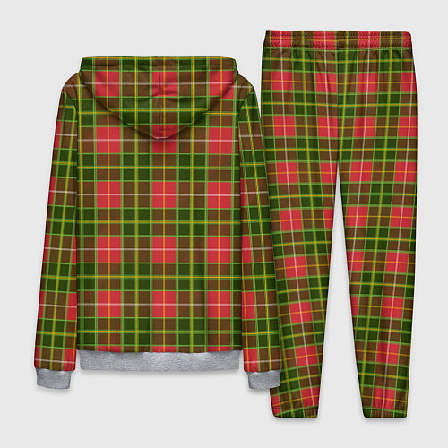Мужской костюм Ткань Шотландка красно-зелёная / 3D-Меланж – фото 2