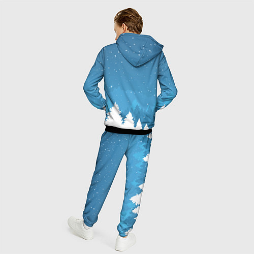 Мужской костюм Новогодняя сказка дед мороз / 3D-Черный – фото 4