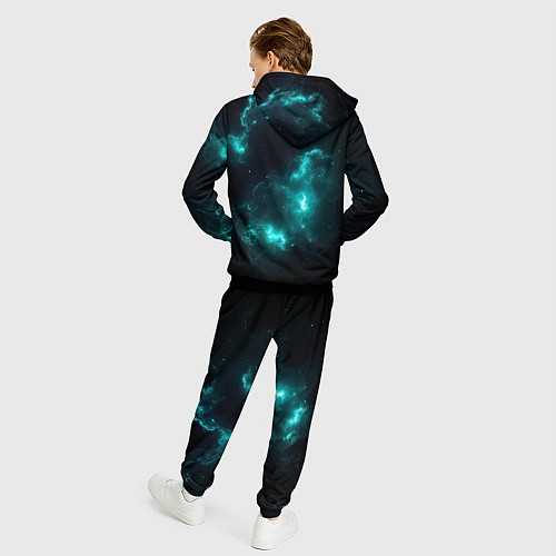 Мужской костюм Сияющая галактика / 3D-Черный – фото 4