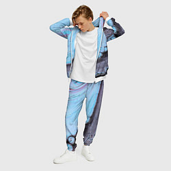 Костюм мужской Синий и тёмный песок и краски, цвет: 3D-белый — фото 2