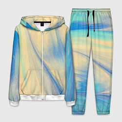 Костюм мужской Красочный песок, цвет: 3D-белый