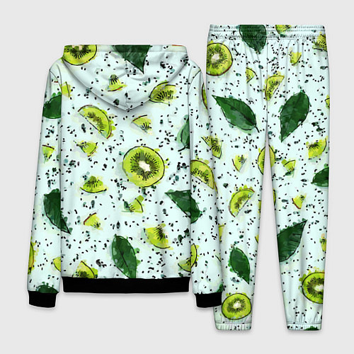 Мужской костюм Киви мята ментол - акварель / 3D-Черный – фото 2