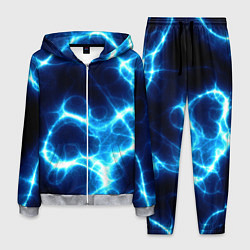 Костюм мужской Молния грозовая - электрические разряды, цвет: 3D-меланж