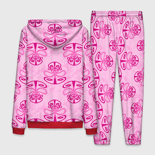 Мужской костюм Розовый орнамент / 3D-Красный – фото 2