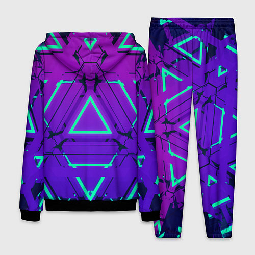 Мужской костюм Cyber armor - neon / 3D-Черный – фото 2