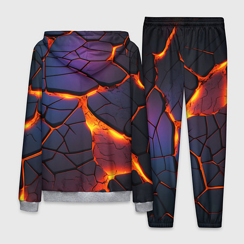 Мужской костюм Неоновая лава - течение / 3D-Меланж – фото 2