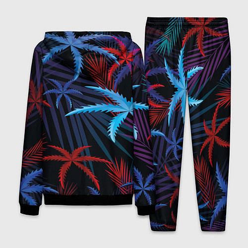 Мужской костюм Листья пальмы / 3D-Черный – фото 2