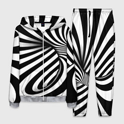 Костюм мужской Оптические иллюзии зебра, цвет: 3D-меланж