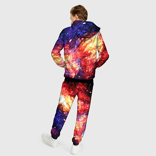 Мужской костюм Космическое сияние ночь / 3D-Черный – фото 4