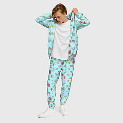 Костюм мужской Паттерн - японская еда, цвет: 3D-меланж — фото 2