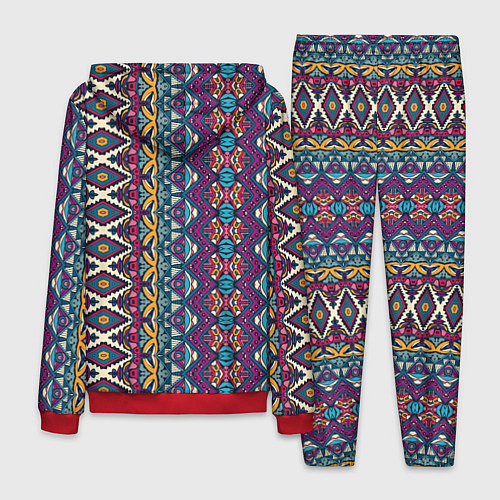 Мужской костюм Мексиканский орнамент / 3D-Красный – фото 2