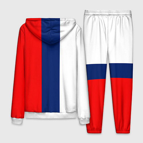 Мужской костюм Russia national team: white blue red / 3D-Белый – фото 2