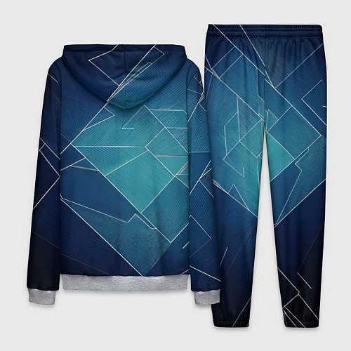 Мужской костюм Геометрическая бесконечность / 3D-Меланж – фото 2