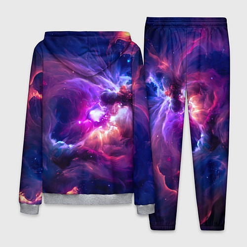 Мужской костюм Небула в космосе в фиолетовых тонах - нейронная се / 3D-Меланж – фото 2