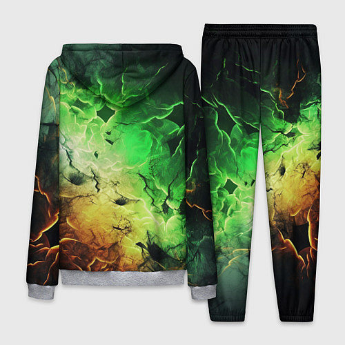 Мужской костюм Зеленый взрыв / 3D-Меланж – фото 2