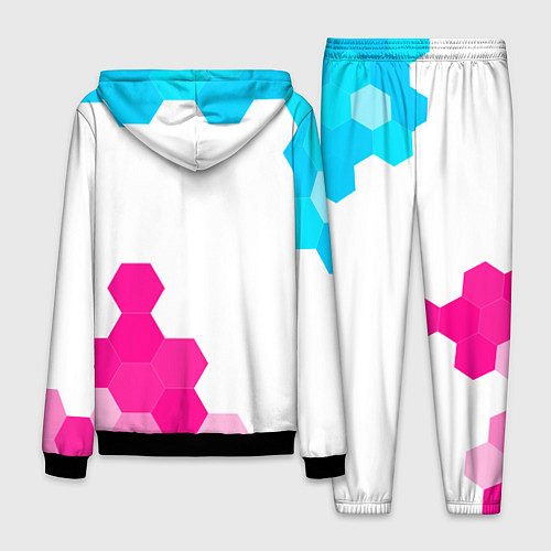 Мужской костюм Yamaha neon gradient style: надпись, символ / 3D-Черный – фото 2