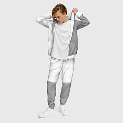 Костюм мужской Cowboy Bebop glitch на светлом фоне: по-вертикали, цвет: 3D-белый — фото 2