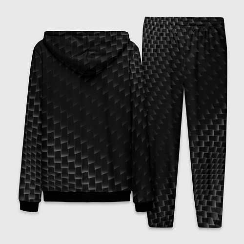 Мужской костюм Volkswagen карбоновый фон / 3D-Черный – фото 2