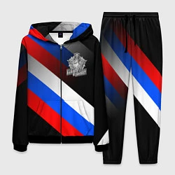 Костюм мужской Пограничные войска - флаг РФ, цвет: 3D-черный