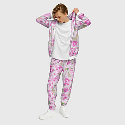 Костюм мужской Чудесные пионы, цвет: 3D-белый — фото 2