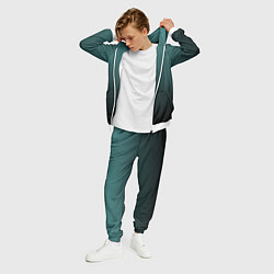 Костюм мужской Градиент зелено-черный, цвет: 3D-белый — фото 2