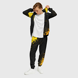 Костюм мужской Lindemann - gold gradient: надпись, символ, цвет: 3D-черный — фото 2