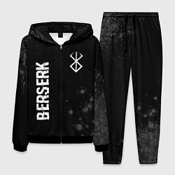 Костюм мужской Berserk glitch на темном фоне: надпись, символ, цвет: 3D-черный