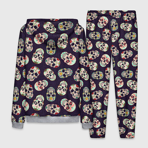 Мужской костюм Узор с черепами Pattern with skulls / 3D-Меланж – фото 2