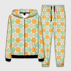 Мужской костюм Grey yellow green style