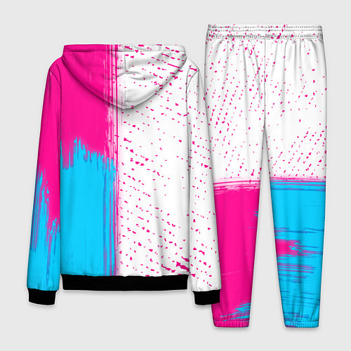 Мужской костюм Die Antwoord neon gradient style: по-вертикали / 3D-Черный – фото 2