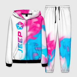 Костюм мужской Jeep neon gradient style: по-вертикали, цвет: 3D-черный