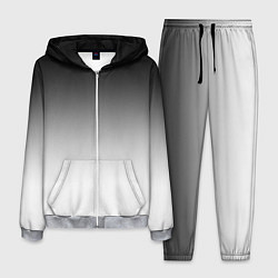 Костюм мужской Black and white gradient, цвет: 3D-меланж