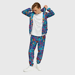 Костюм мужской Неоновые монстры - graffiti art style pattern, цвет: 3D-меланж — фото 2