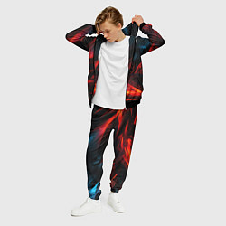 Костюм мужской Red black abstract, цвет: 3D-черный — фото 2