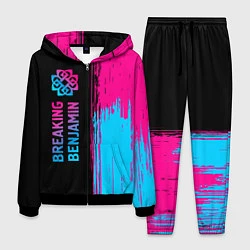 Костюм мужской Breaking Benjamin - neon gradient: по-вертикали, цвет: 3D-черный