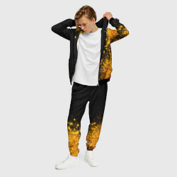 Костюм мужской Nightwish - gold gradient: по-вертикали, цвет: 3D-черный — фото 2