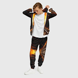 Костюм мужской Железная дорога на закате, цвет: 3D-белый — фото 2