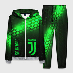 Костюм мужской Juventus green logo neon, цвет: 3D-меланж