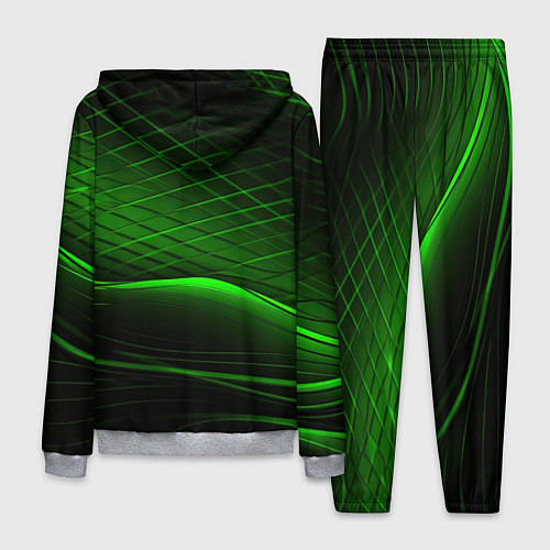 Мужской костюм Green lines black backgrouns / 3D-Меланж – фото 2