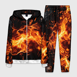 Мужской костюм Огненная текстура